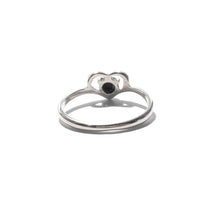 Load image into Gallery viewer, Mid Century Sterling Silver Black Heart Ring
