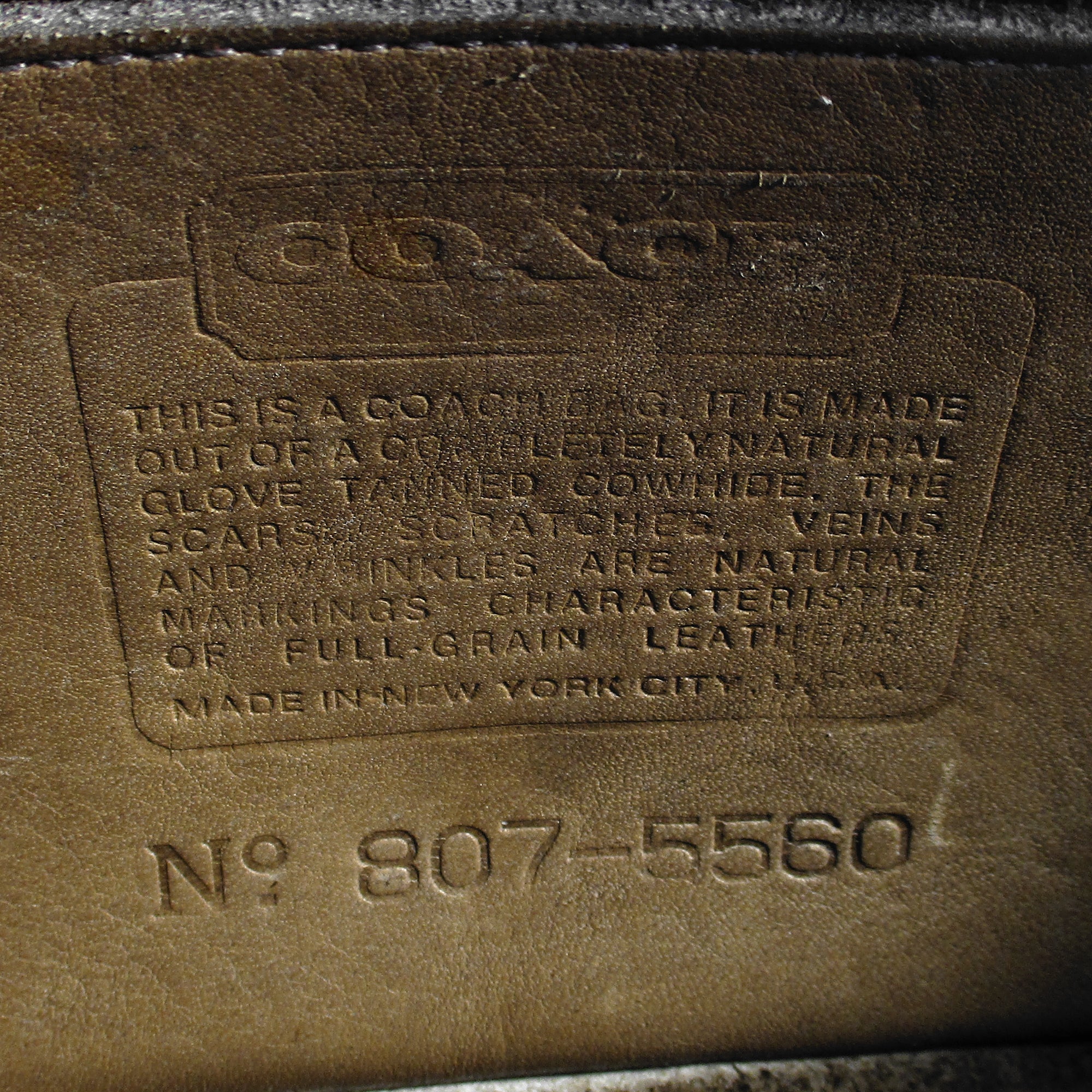 Vintage 70s Coach Leatherware NYC USA Dinky Bag Penny Pocket Purse