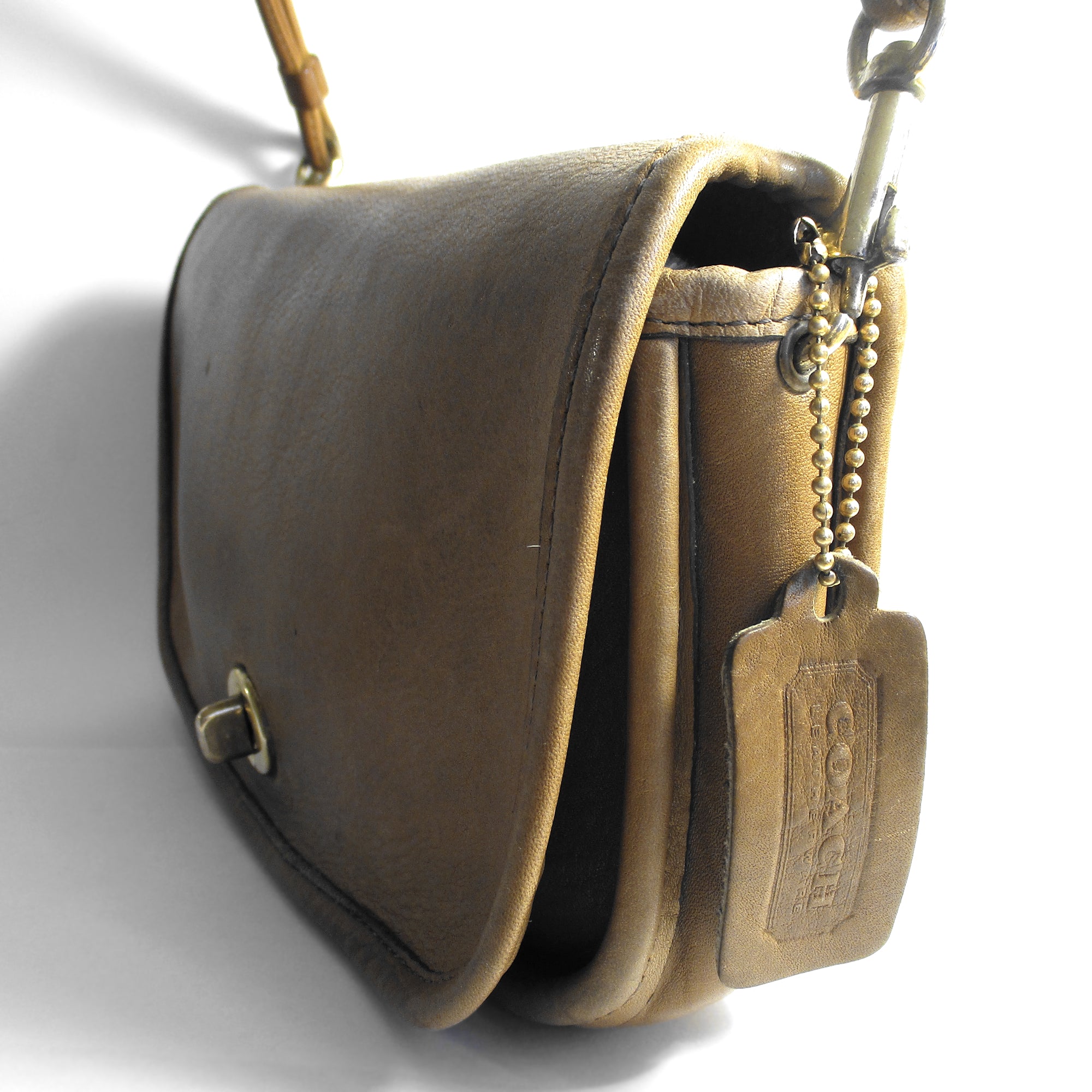 Vintage 70s Coach Leatherware NYC USA Dinky Bag Penny Pocket Purse