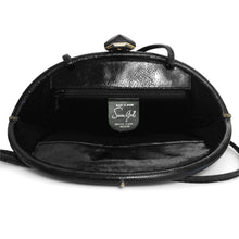 Load image into Gallery viewer, Mid Century Susan Gail Signature On Black Genuine Snakeskin Clutch Shoulder Bag Made In Spain
