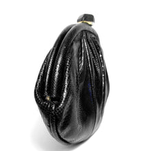 Load image into Gallery viewer, Vintage Susan Gail Black Genuine Snakeskin Clutch Shoulder Bag Made In Spain
